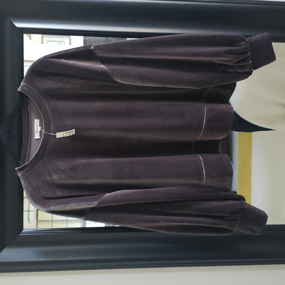 Madewell sz L velour top